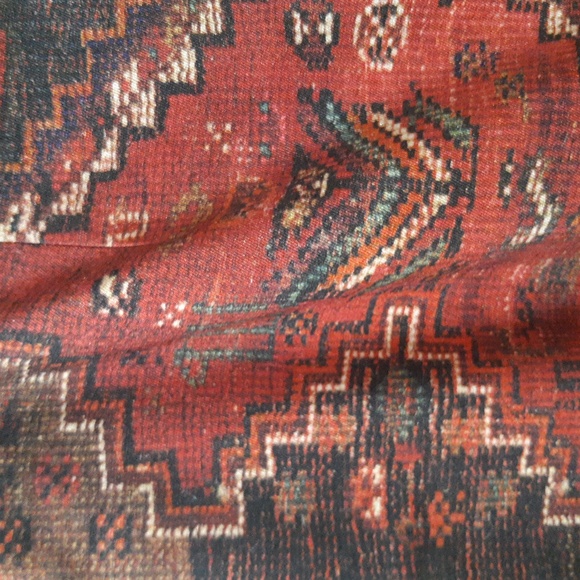 Tory Burch Wool/Silk Aztec Print Pencil Skirt Size 8 - Picture 3 of 4